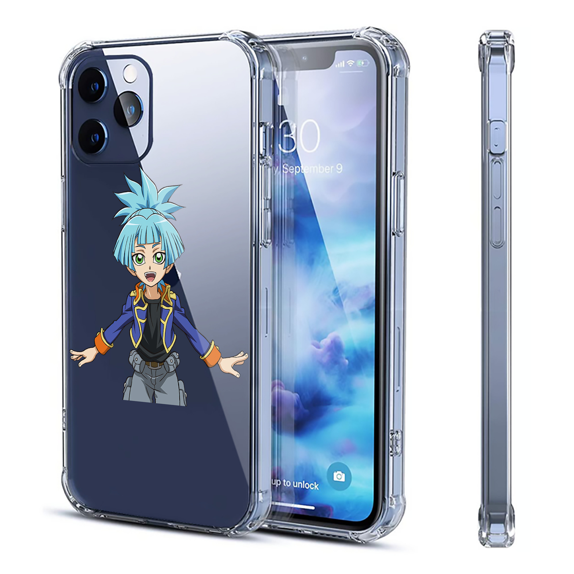 （画像用） 遊☆戯☆王 Yu-Gi-Oh! 【iPhone 12シリーズ対応】透明スマホケース（クリアソフトケース）